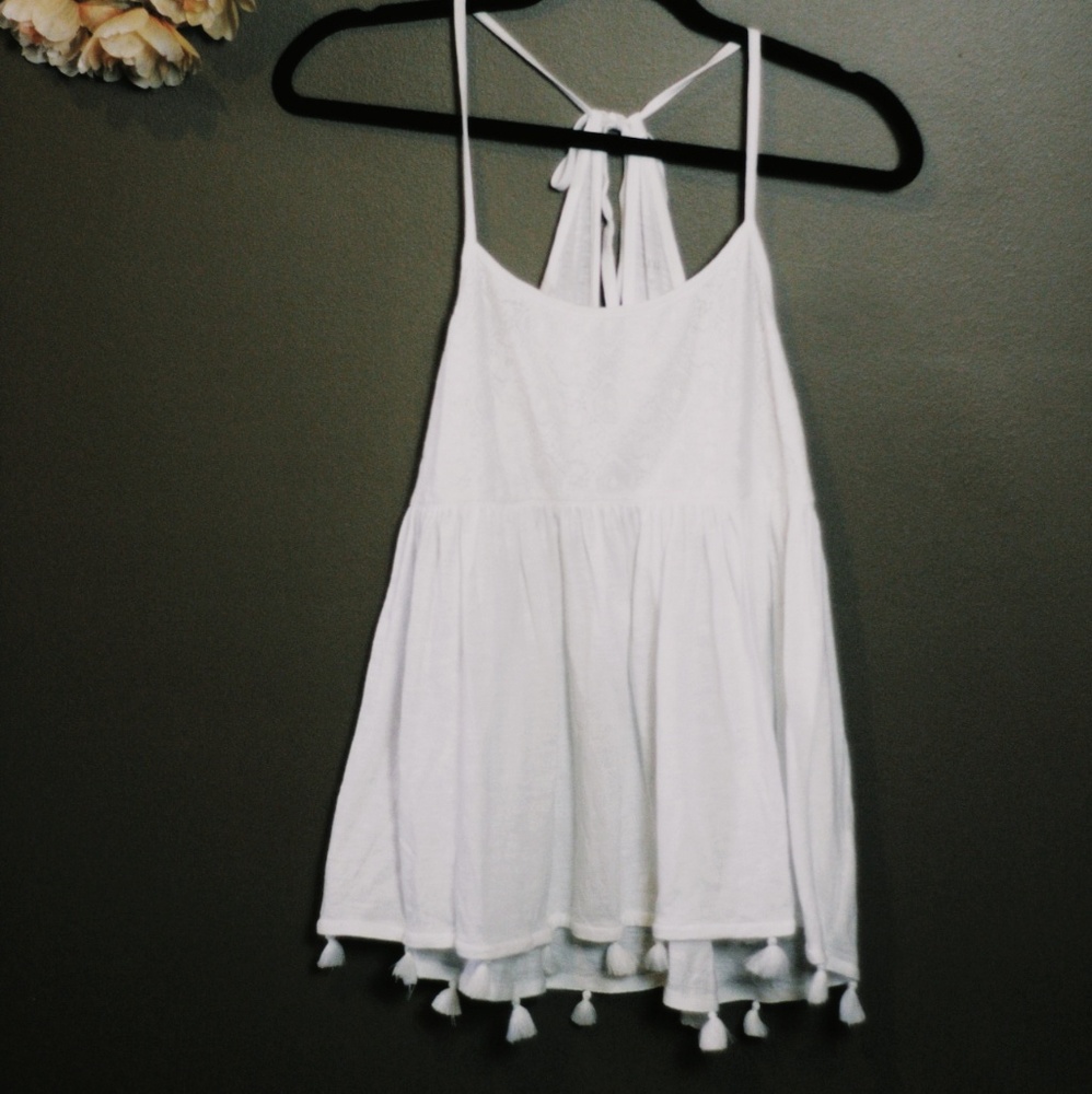 A.N.A | Lace Top With Flowy Bottom | White